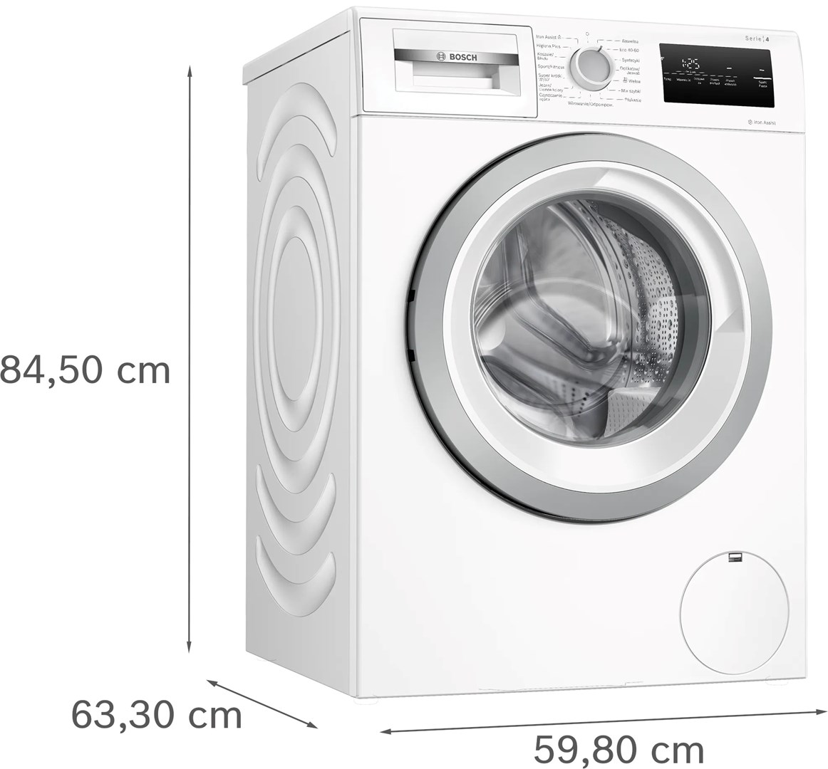 Bosch WAN2813APL Series 4 Front-loading washing machine 8 kg 1400 rpm White - Afbeelding 9