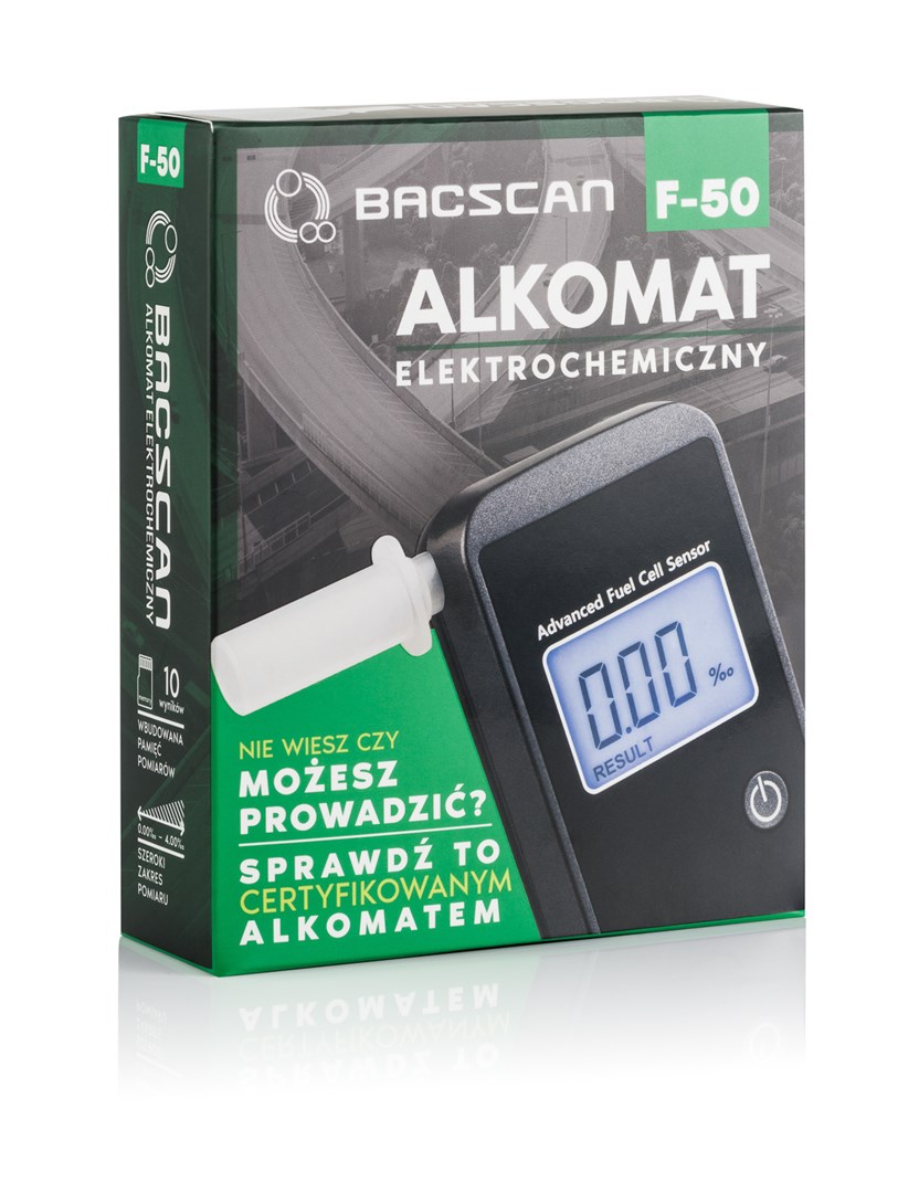 BACscan F-50 alcohol tester 0 - 4% Black - Afbeelding 4