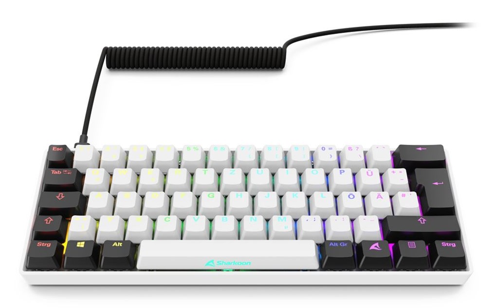 Sharkoon SGK50 S4 keyboard Home USB QWERTZ German White - Afbeelding 3