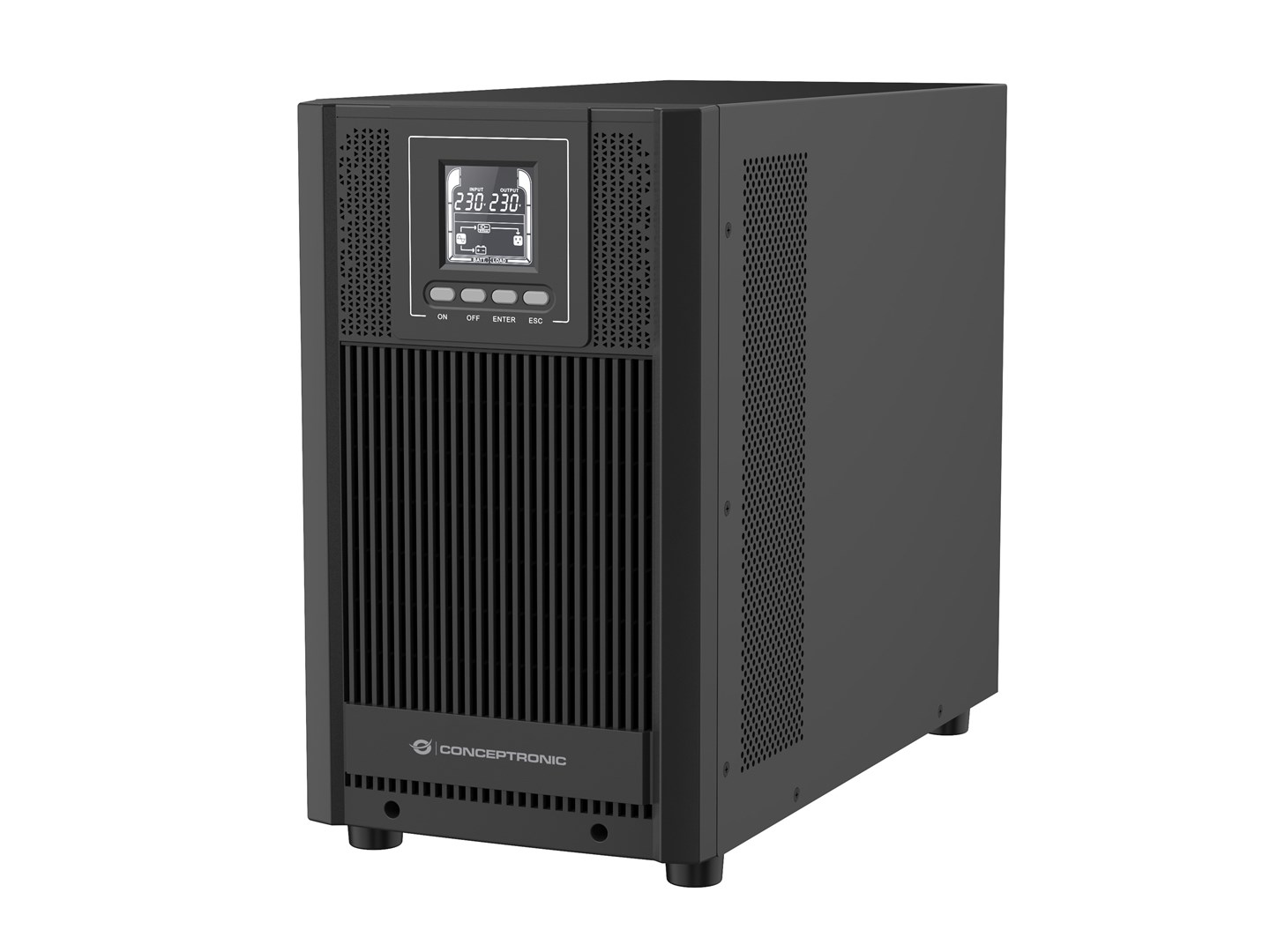Conceptronic ZEUS52ES3K 3000VA 2700W Online Tower UPS, Schuko