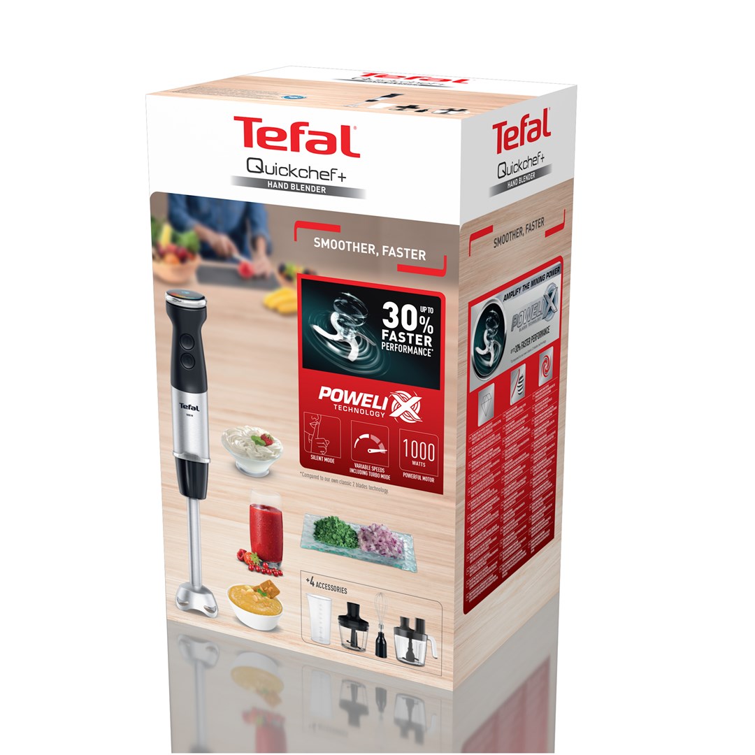 Tefal Quickchef+ HB67G830 blender 0.8 L Immersion blender 1000 W Black, Stainless steel - Afbeelding 18