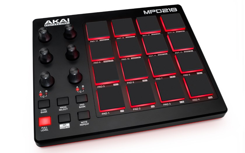 AKAI MPD 218 Pad controller MIDI USB Black - Afbeelding 3