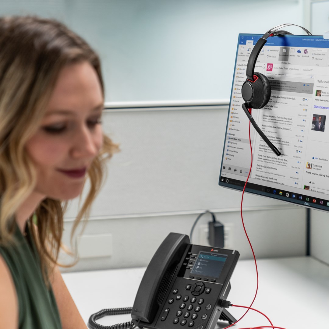 HP Poly Blackwire 5210 Monaural USB-C Headset +3.5mm Plug +USB-C/A Adapter - Afbeelding 11