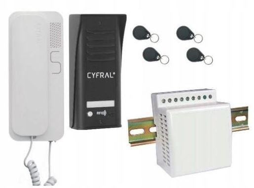 INTERCOM CYFRAL COSMO 1-TENANT BLACK - Afbeelding 2