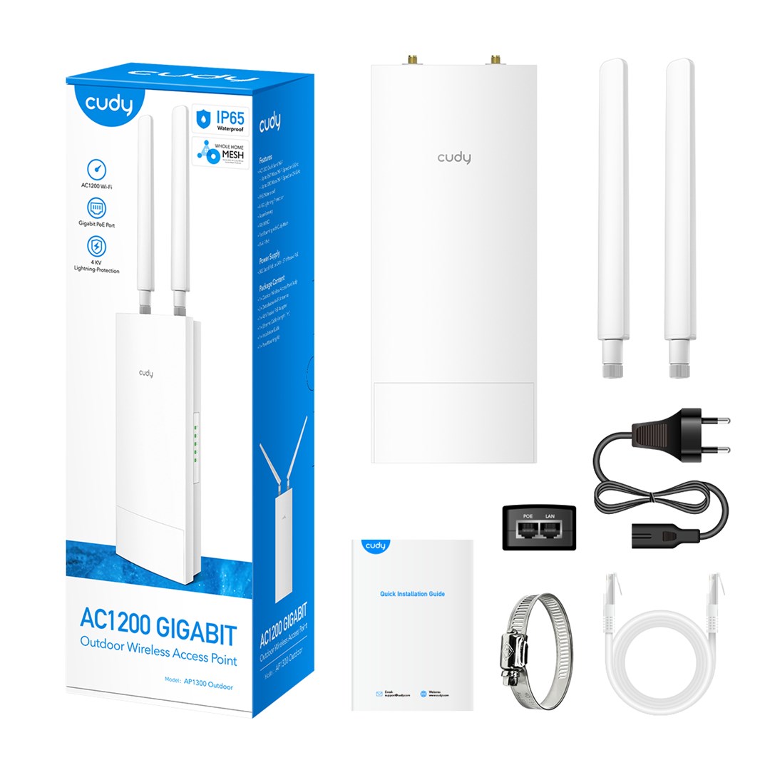 Cudy AP1300 Outdoor 867 Mbit/s White Power over Ethernet (PoE) - Afbeelding 11