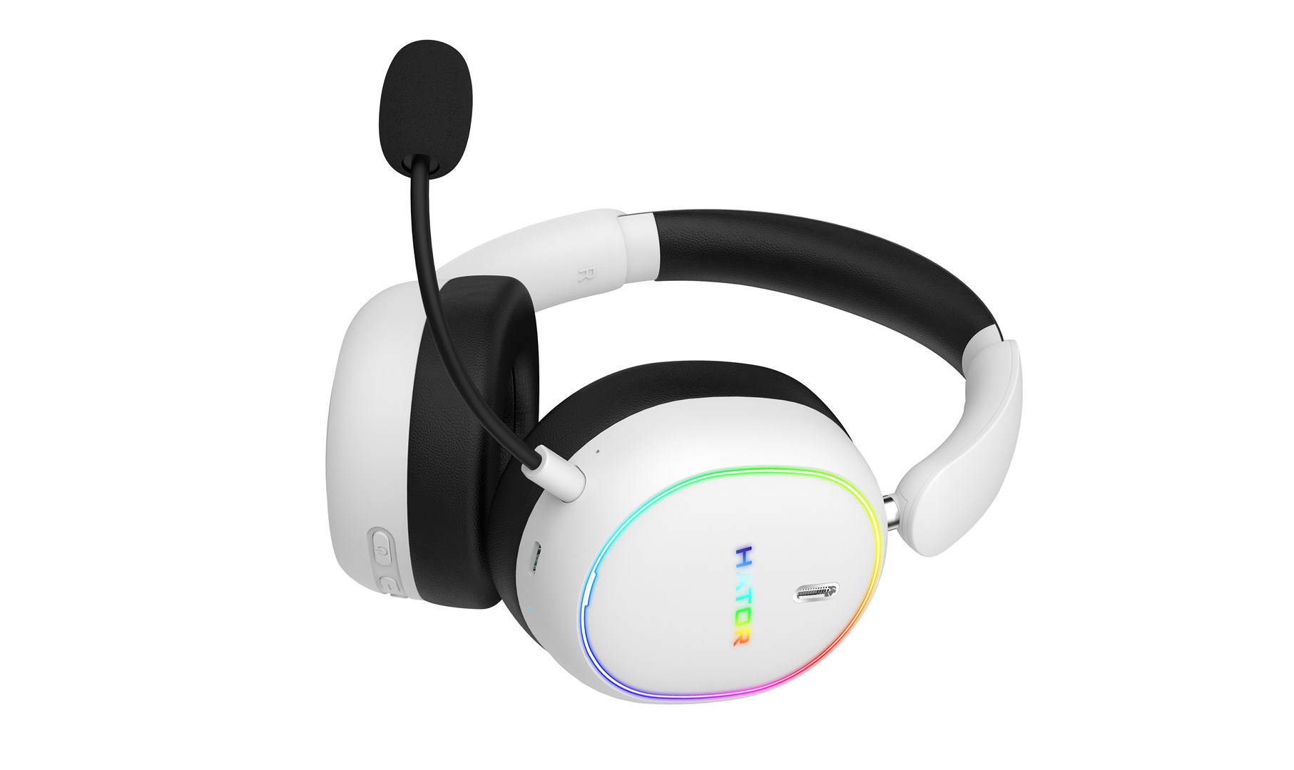 HATOR Phoenix 2 Wireless Headset Wired & Wireless Head-band Gaming USB Type-C / USB Type-A Bluetooth White - Afbeelding 16