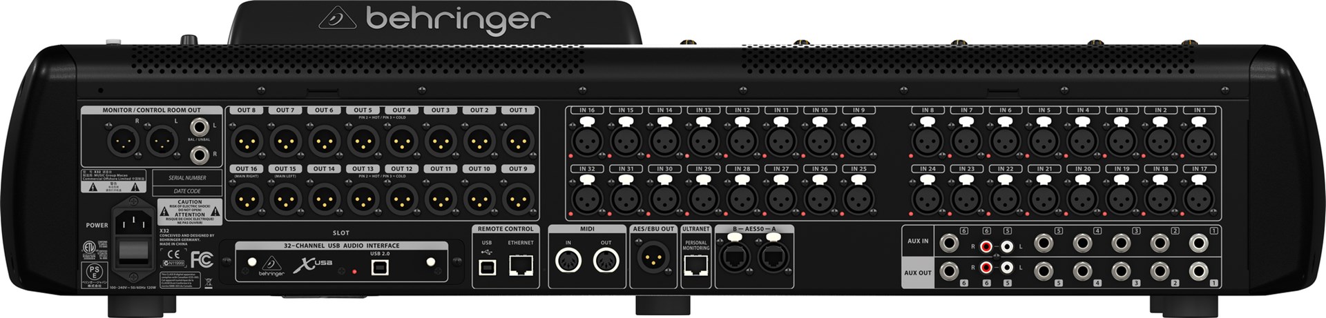 Behringer X32 audio mixer 40 channels 10 - 22000 Hz Black - Afbeelding 10