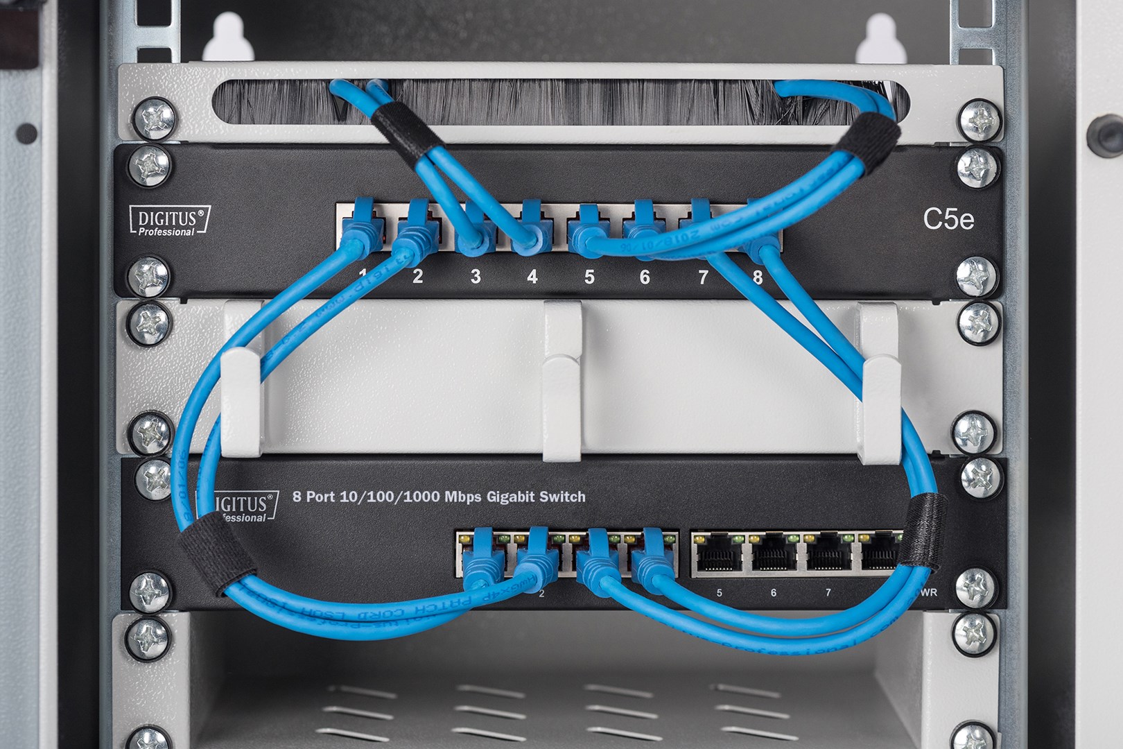 Digitus 10" Gigabit Ethernet Switch, 8-Port, Unmanaged - Afbeelding 3