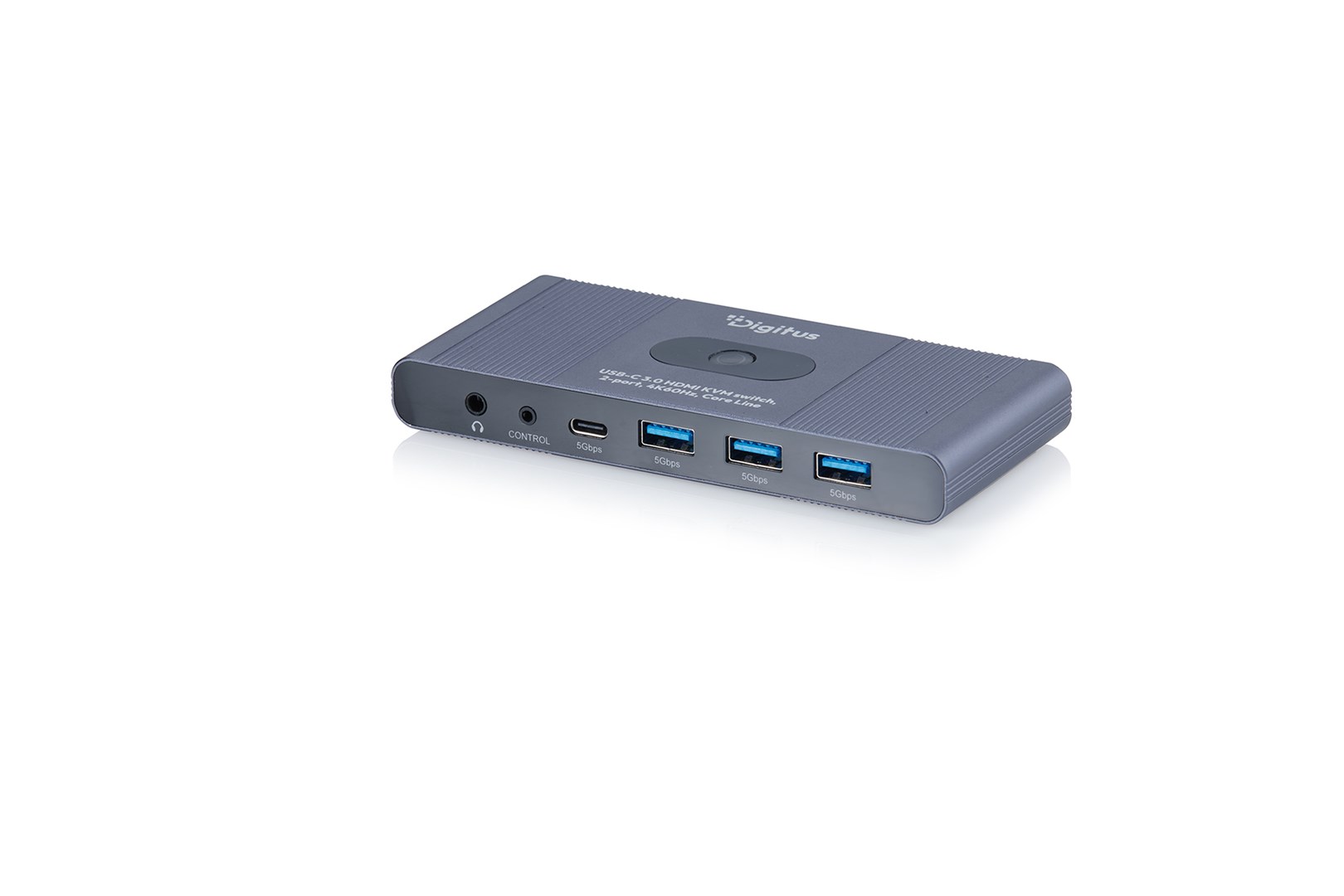 Digitus USB-C 3.0 HDMI KVM switch, 2-port, 4K60Hz, Core Line