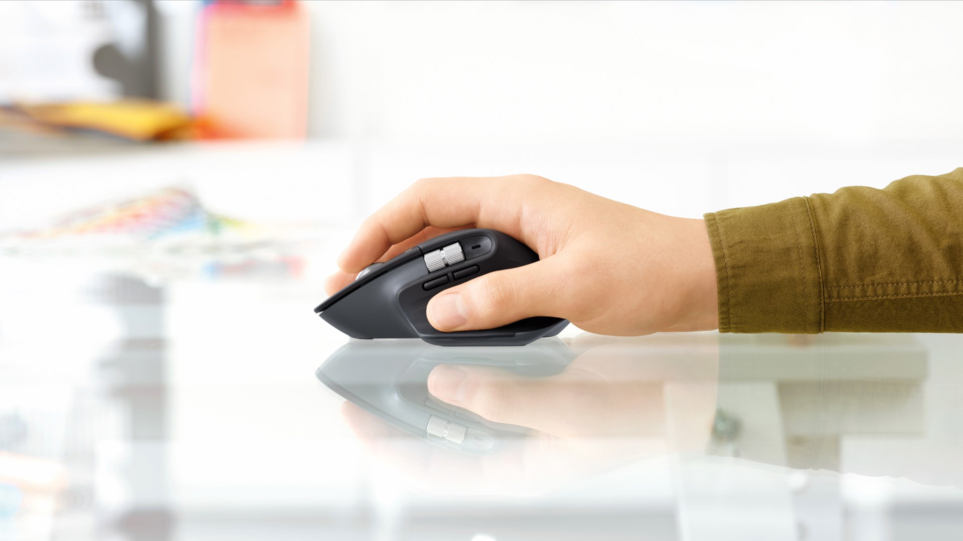 Logitech MX Master 3S mouse Universal Right-hand RF Wireless + Bluetooth 8000 DPI - Afbeelding 8