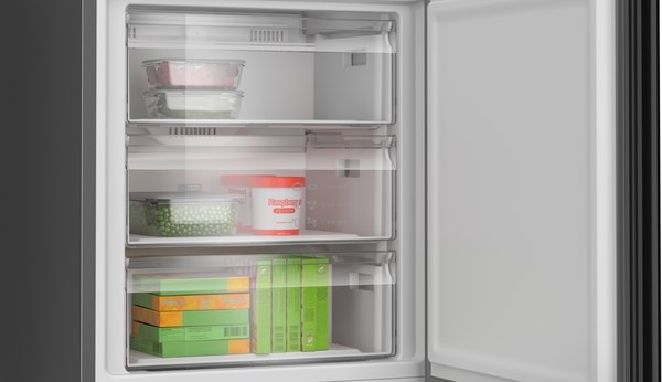 Bosch Serie 6 KGN39LBCF fridge-freezer Freestanding 363 L C Black - Afbeelding 5