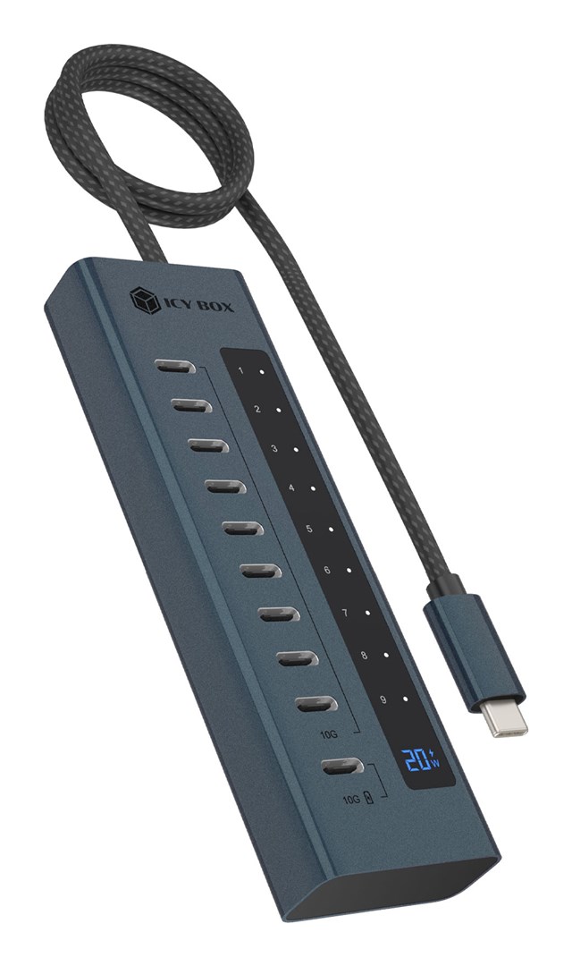 ICY BOX 10 ports USB Type-C Gen 2 Hub - Afbeelding 3