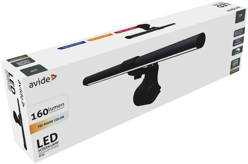 Avide ABLDL-SCREEN-USB-5W mirror/display lighting LED 160 lm - Afbeelding 2