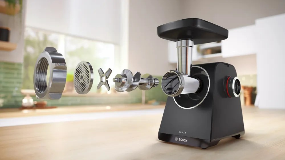 Bosch MFWS430B mincer 1900 W Black, Silver - Afbeelding 2