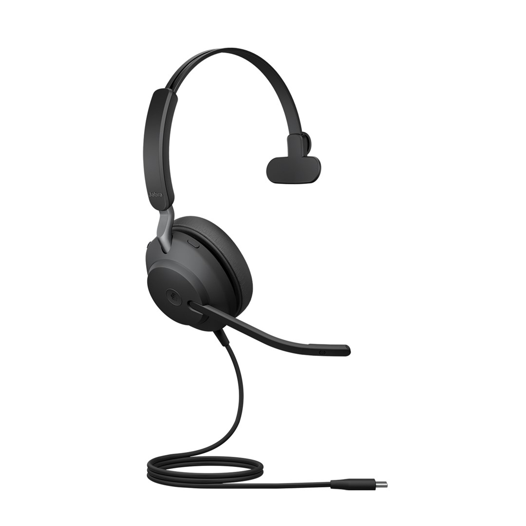 Jabra Evolve2 40 SE Headset Wired Head-band Calls/Music USB Type-C / USB Type-A Black - Afbeelding 9