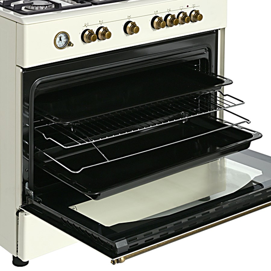 Ravanson Retro KWGE–90ARC gas and electric cooker (cream) - Afbeelding 3