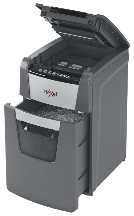 Rexel Optimum AutoFeed+ 130X paper shredder Cross shredding 55 dB 22 cm Black, Silver - Afbeelding 8