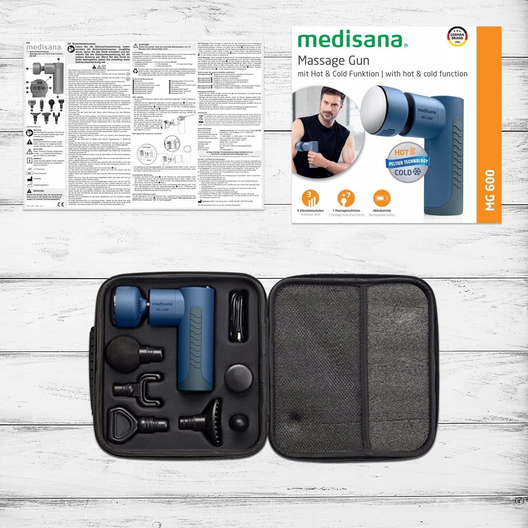 Medisana MG 600 massager Universal Black, Blue - Afbeelding 6