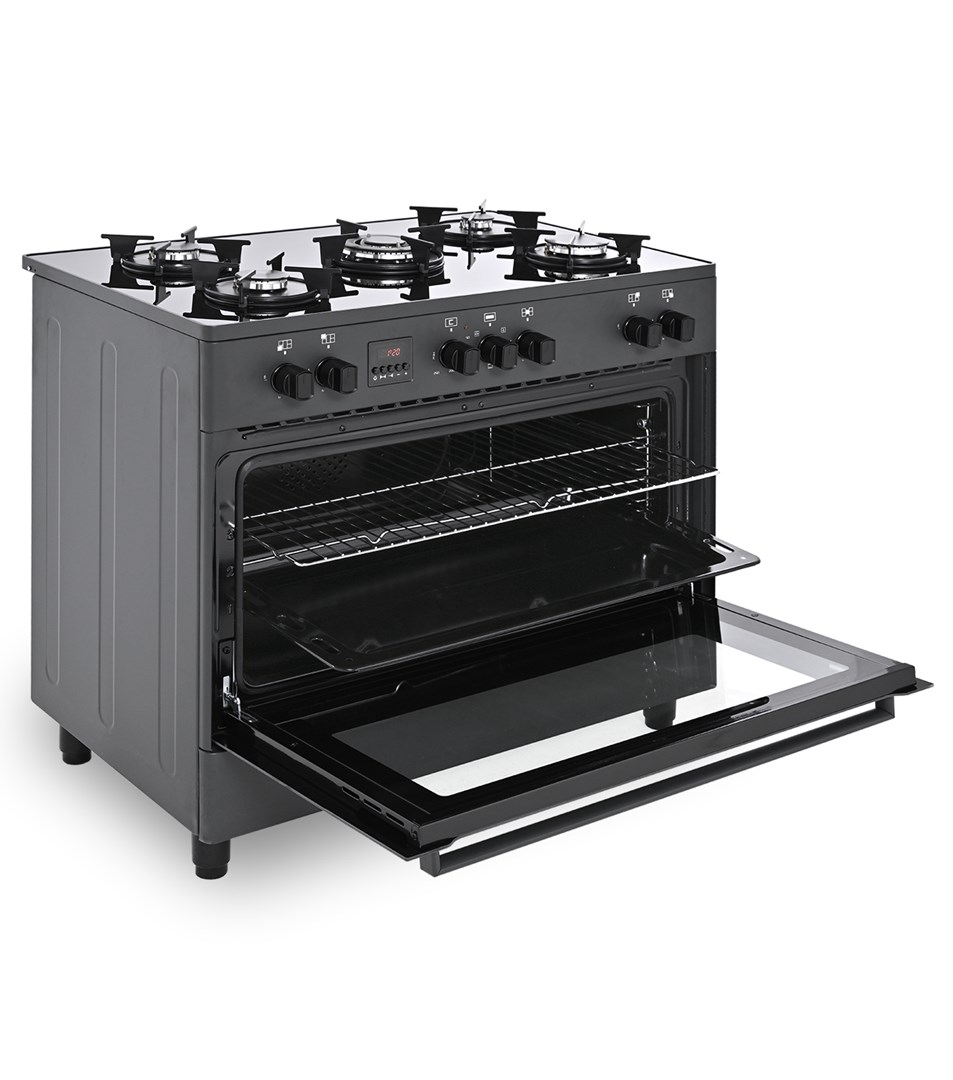Ravanson KWGE-K90 black gas/electric cooker - Afbeelding 3