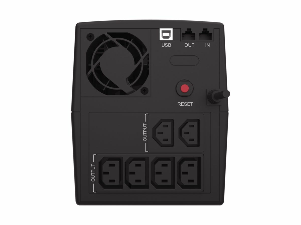 Conceptronic ZEUS08E 1500VA 900W UPS, IEC - Afbeelding 3