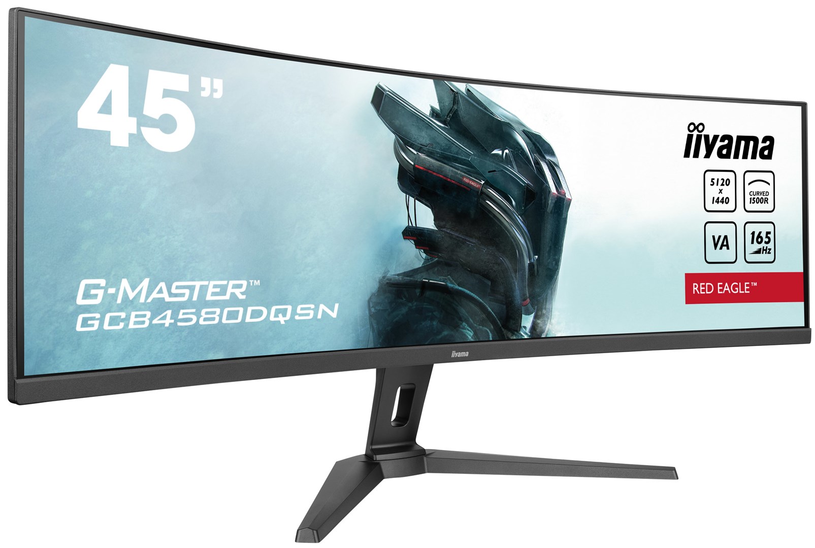 iiyama G-MASTER RED EAGLE CURVED computer monitor 113 cm (44.5") 5120 x 1440 pixels Dual QHD LED Black