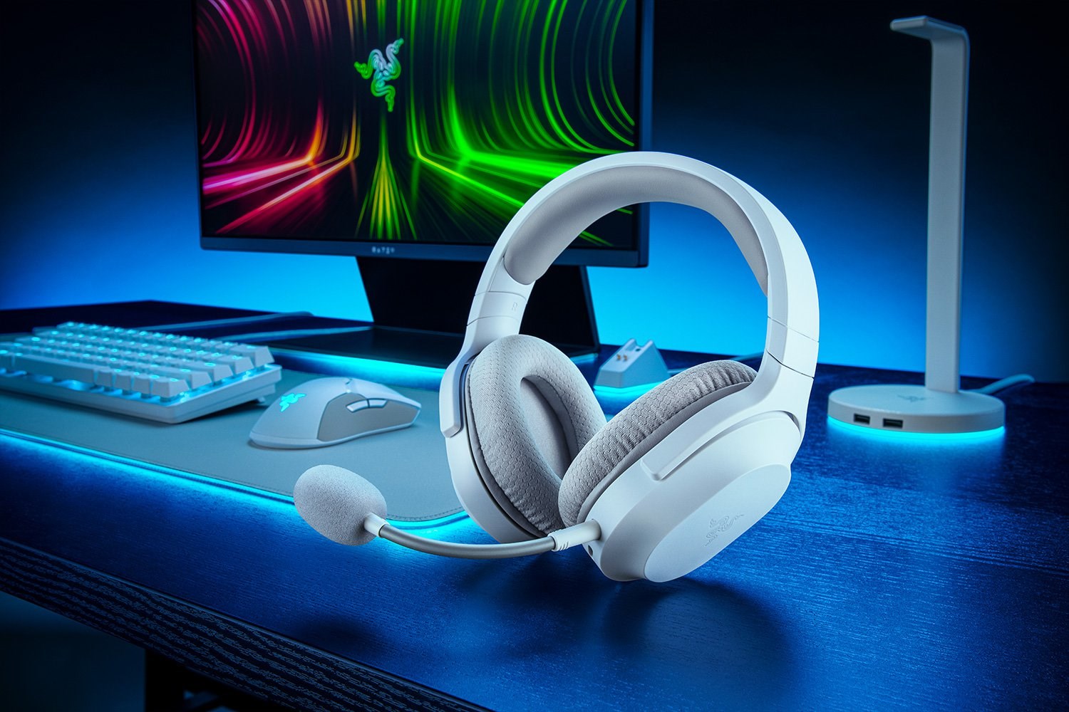 Razer Barracuda X Headset Wired & Wireless Head-band Gaming USB Type-C Bluetooth White - Afbeelding 3