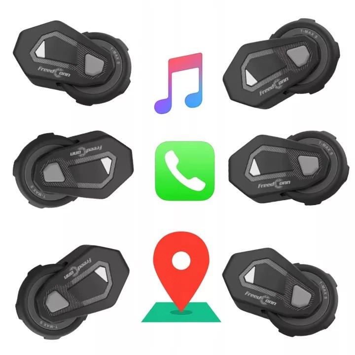 FREEDCONN T-MAX S V4 PRO SINGLE motorcycle intercom Black - Afbeelding 5