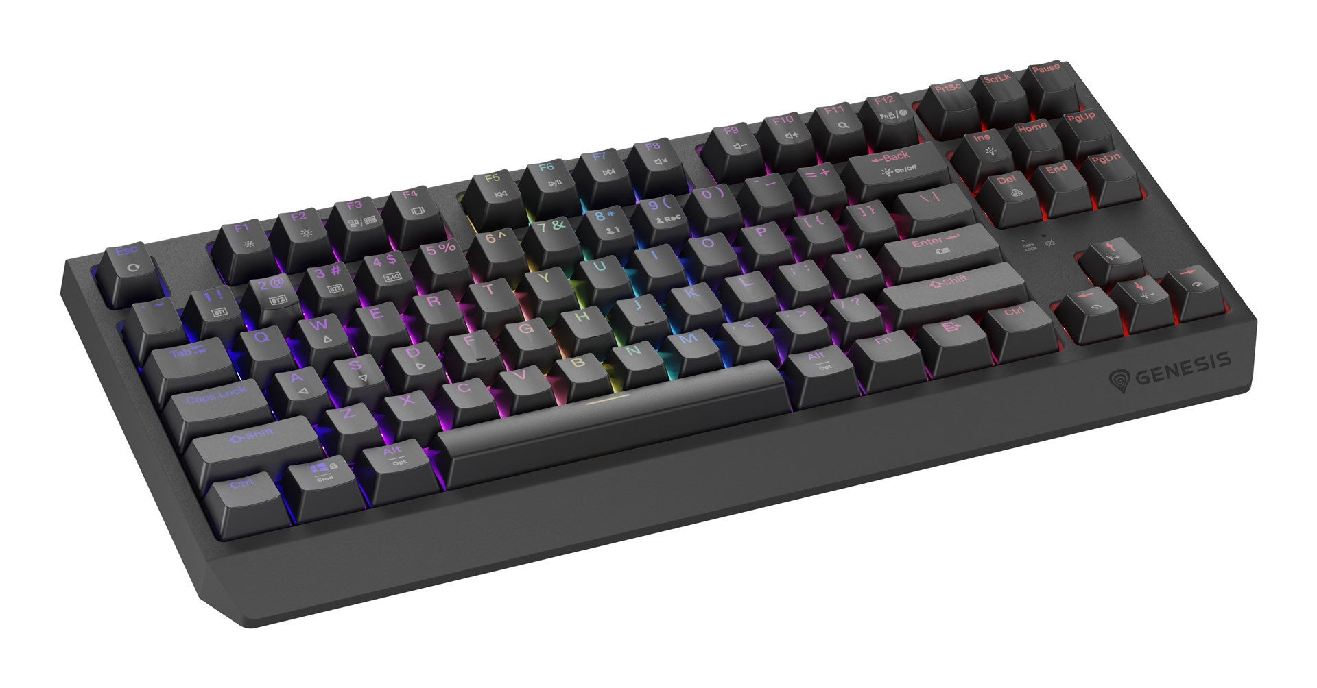 GENESIS Thor 230 TKL keyboard Gaming USB + RF Wireless + Bluetooth QWERTY US English Black - Afbeelding 14