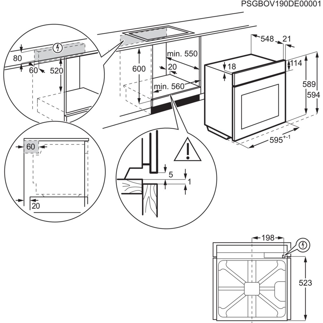 ELECTROLUX LOC9P3XZ oven - Afbeelding 3