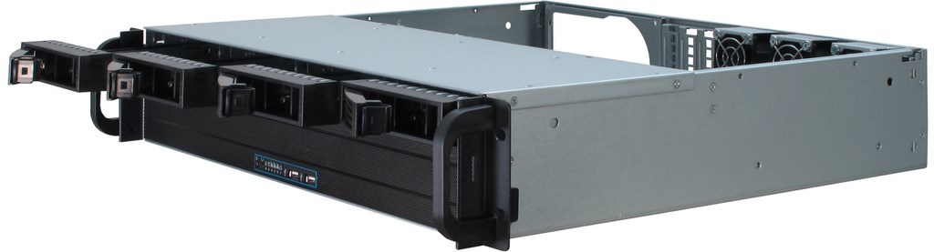 Inter-Tech IPC 2U-2404S Rack Black, Silver - Afbeelding 6