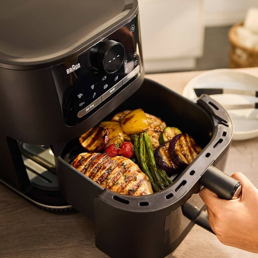 Braun HF 5075 Single Stand-alone 2000 W Hot air fryer Black, Grey - Afbeelding 6