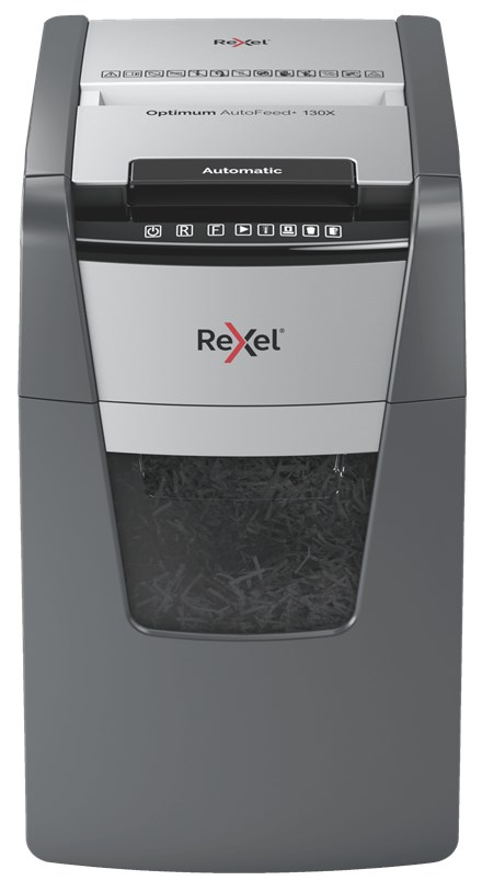 Rexel Optimum AutoFeed+ 130X paper shredder Cross shredding 55 dB 22 cm Black, Silver - Afbeelding 6