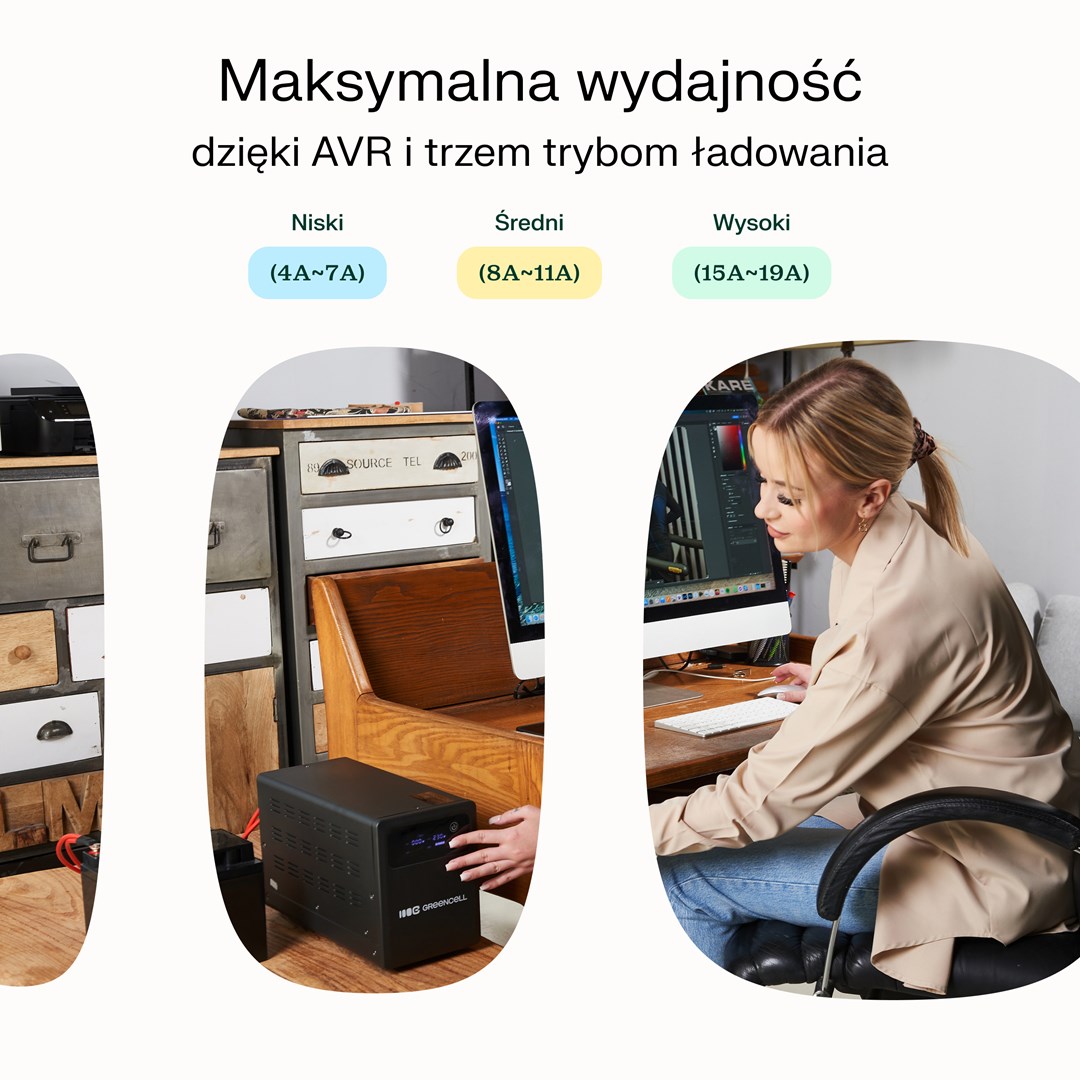 Green Cell UPSLPPC1200 uninterruptible power supply (UPS) Line-Interactive 2 kVA 1200 W - Afbeelding 10