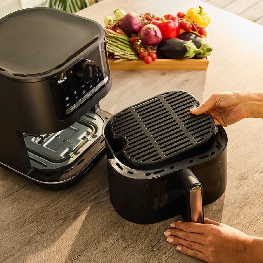 Braun HF 5075 Single Stand-alone 2000 W Hot air fryer Black, Grey - Afbeelding 5