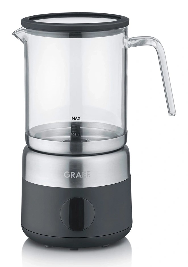 Graef MS802 Automatic milk frother/warmer Black, Stainless steel