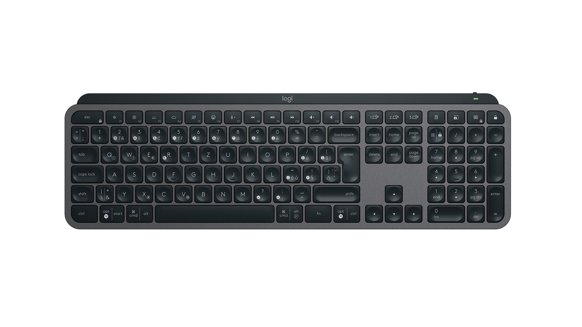 Logitech MX Keys S Advanced Wireless Illuminated Keyboard - CZ/SK - GRAPHITE - Afbeelding 6
