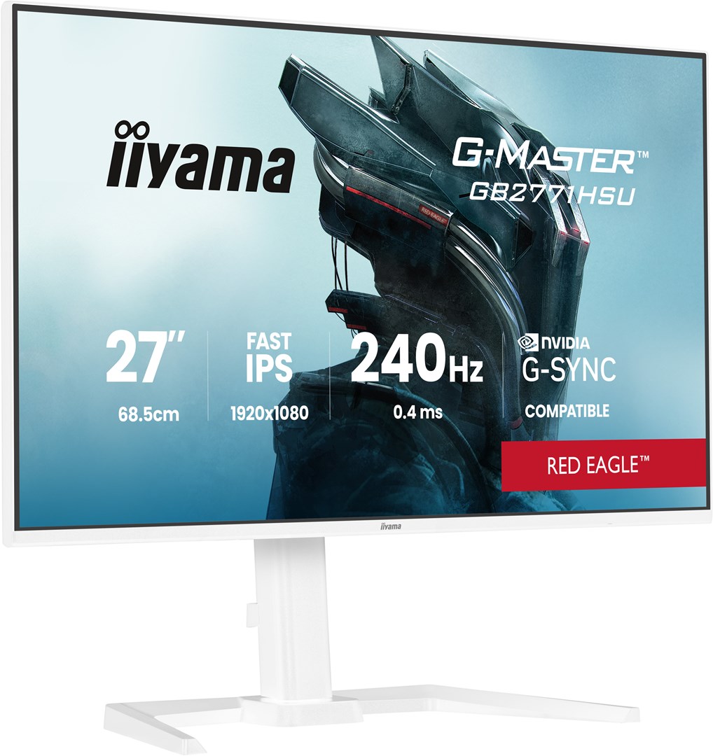 iiyama G-MASTER GB2771HSU-W1 computer monitor 68.6 cm (27") 1920 x 1080 pixels Full HD LCD White