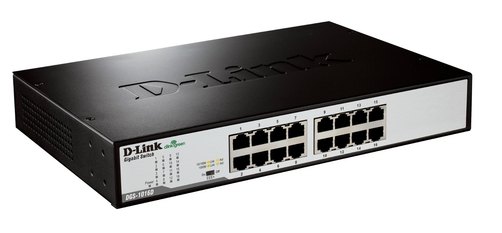 D-Link DGS-1016D/E network switch Unmanaged Black, Metallic - Afbeelding 5