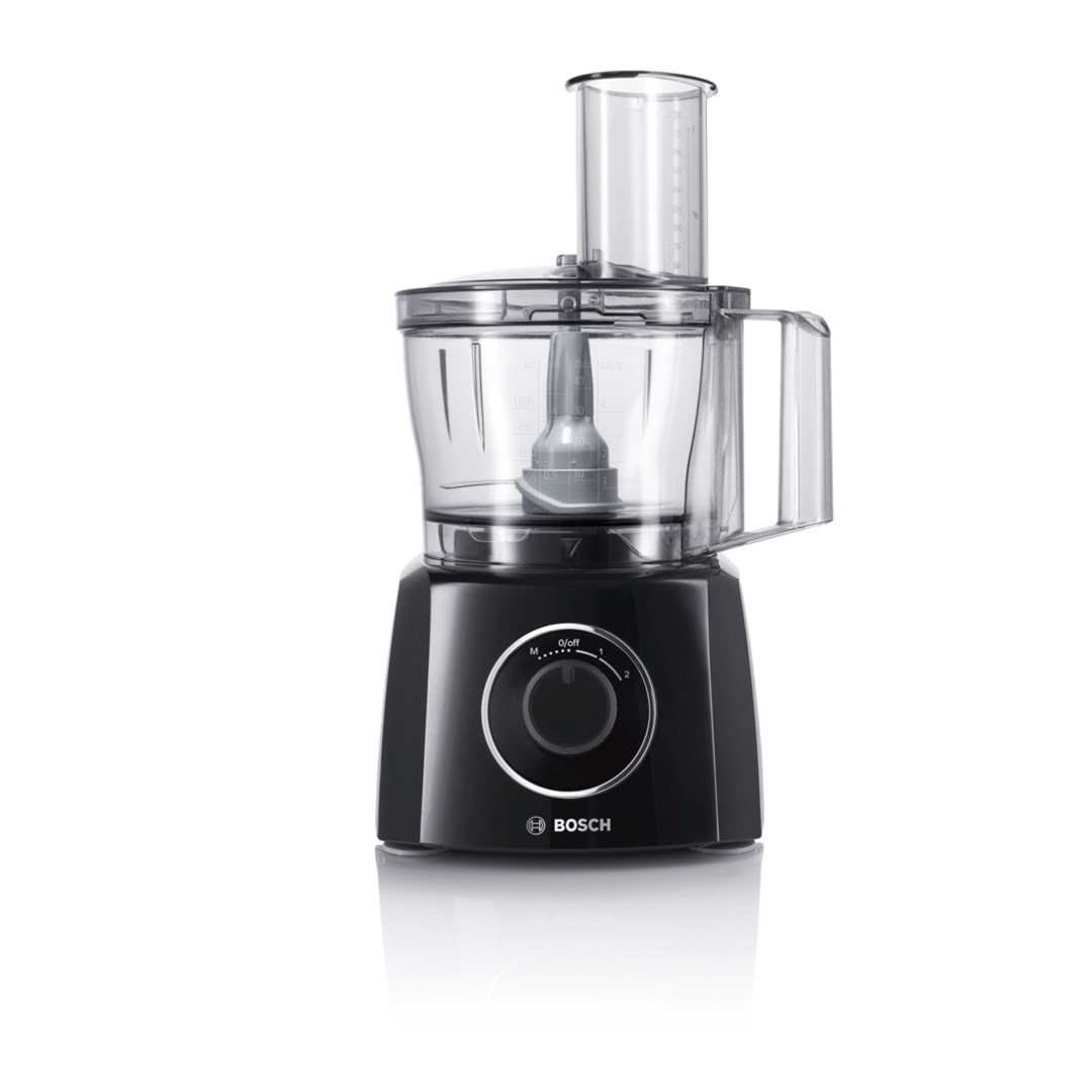 Bosch MCM3201B food processor 800 W 2.3 L Black, Transparent - Afbeelding 2