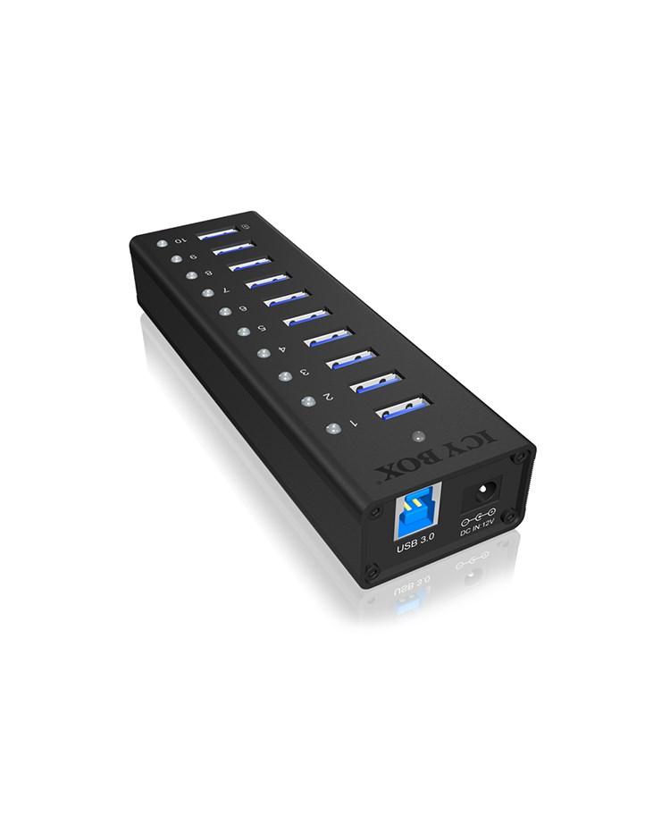 ICY BOX IB-AC6110 USB 3.2 Gen 1 (3.1 Gen 1) Type-B 5000 Mbit/s Black - Afbeelding 7