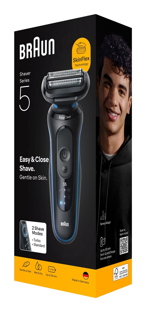 Braun Series 5 52-B1000s Foil shaver Black - Afbeelding 10