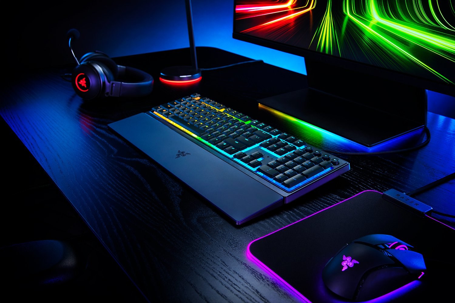 Razer Ornata V3 RGB Gaming USB Keyboard, Black - Afbeelding 4