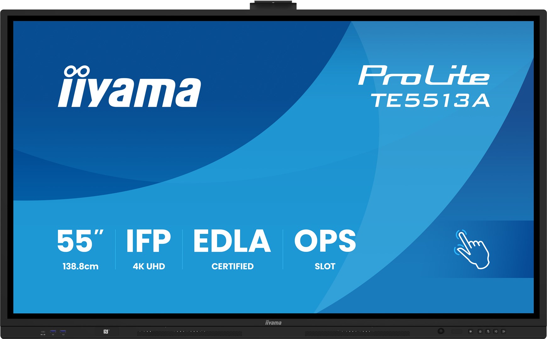 iiyama TE5513A-B2AG Signage Display Interactive flat panel 138.7 cm (54.6") Wi-Fi 500 cd/m² 4K Ultra HD Black Touchscreen Built-in processor Android 24/7 - Afbeelding 4
