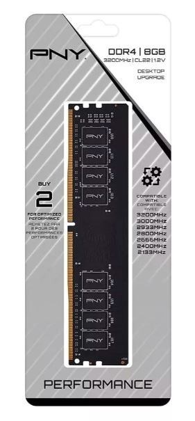 Computer memory PNY MD8GSD43200-SI RAM module 8GB DDR4 3200MHZ 25600 - Afbeelding 2