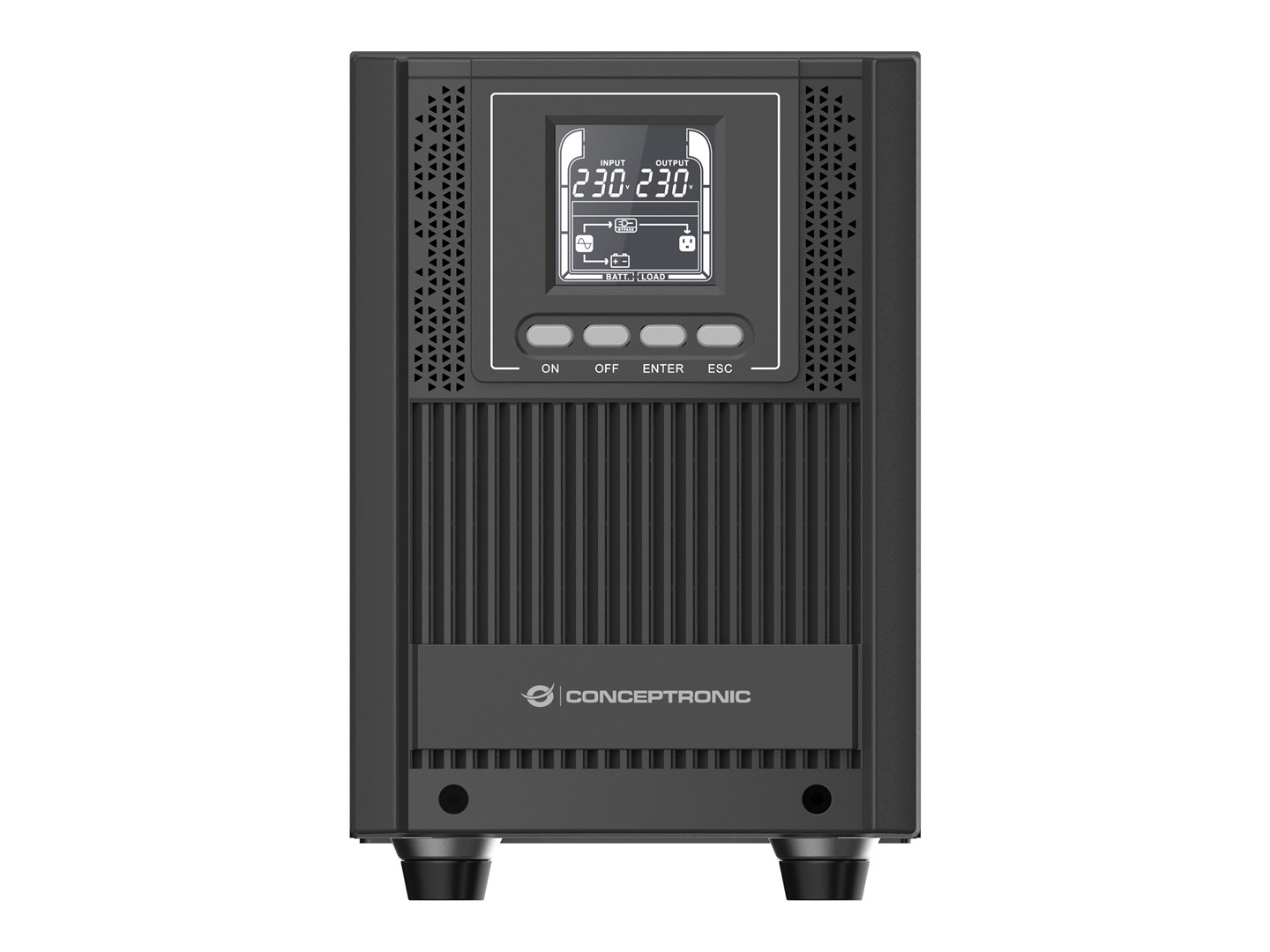 Conceptronic ZEUS52E2K 2000VA 1800W Online Tower UPS, IEC - Afbeelding 2