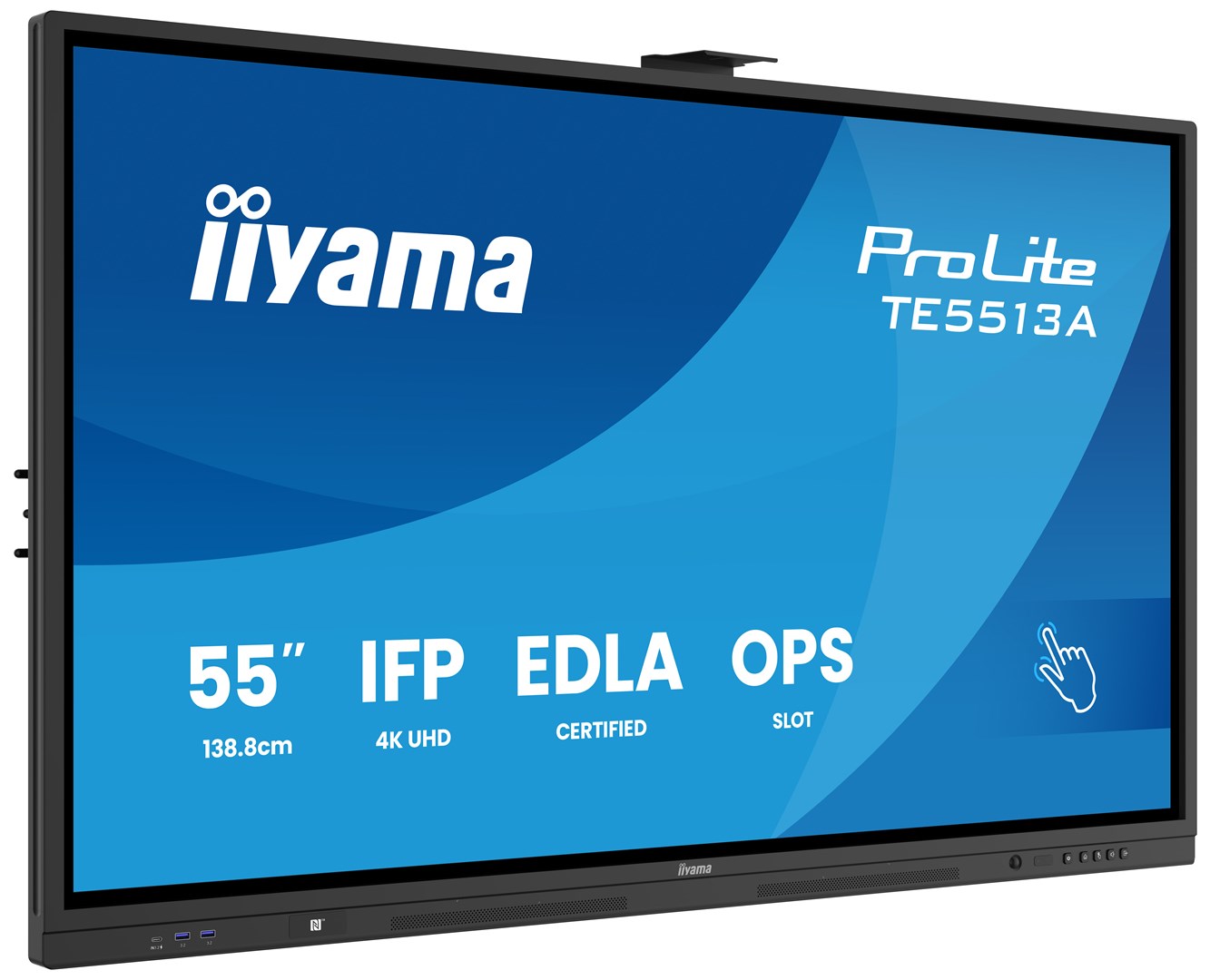 iiyama TE5513A-B2AG Signage Display Interactive flat panel 138.7 cm (54.6") Wi-Fi 500 cd/m² 4K Ultra HD Black Touchscreen Built-in processor Android 24/7 - Afbeelding 5