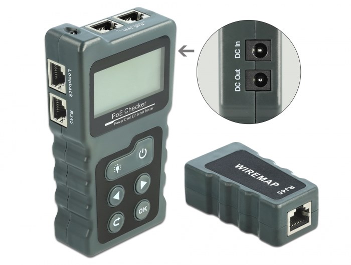 LCD Cable Tester RJ45 / PoE / DC - Afbeelding 3
