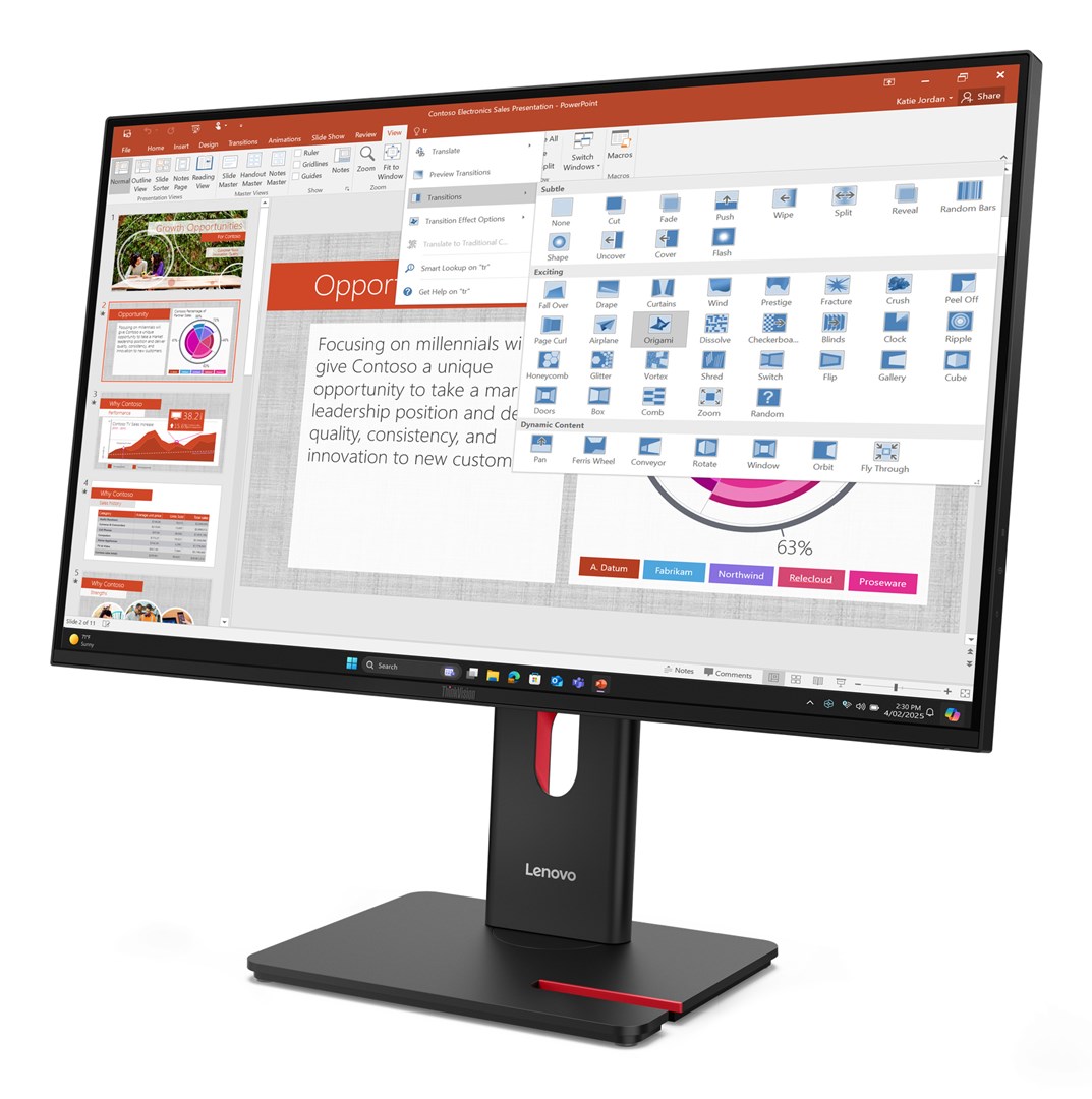Lenovo Thinkvision T27-40 LED Monitor - Afbeelding 4