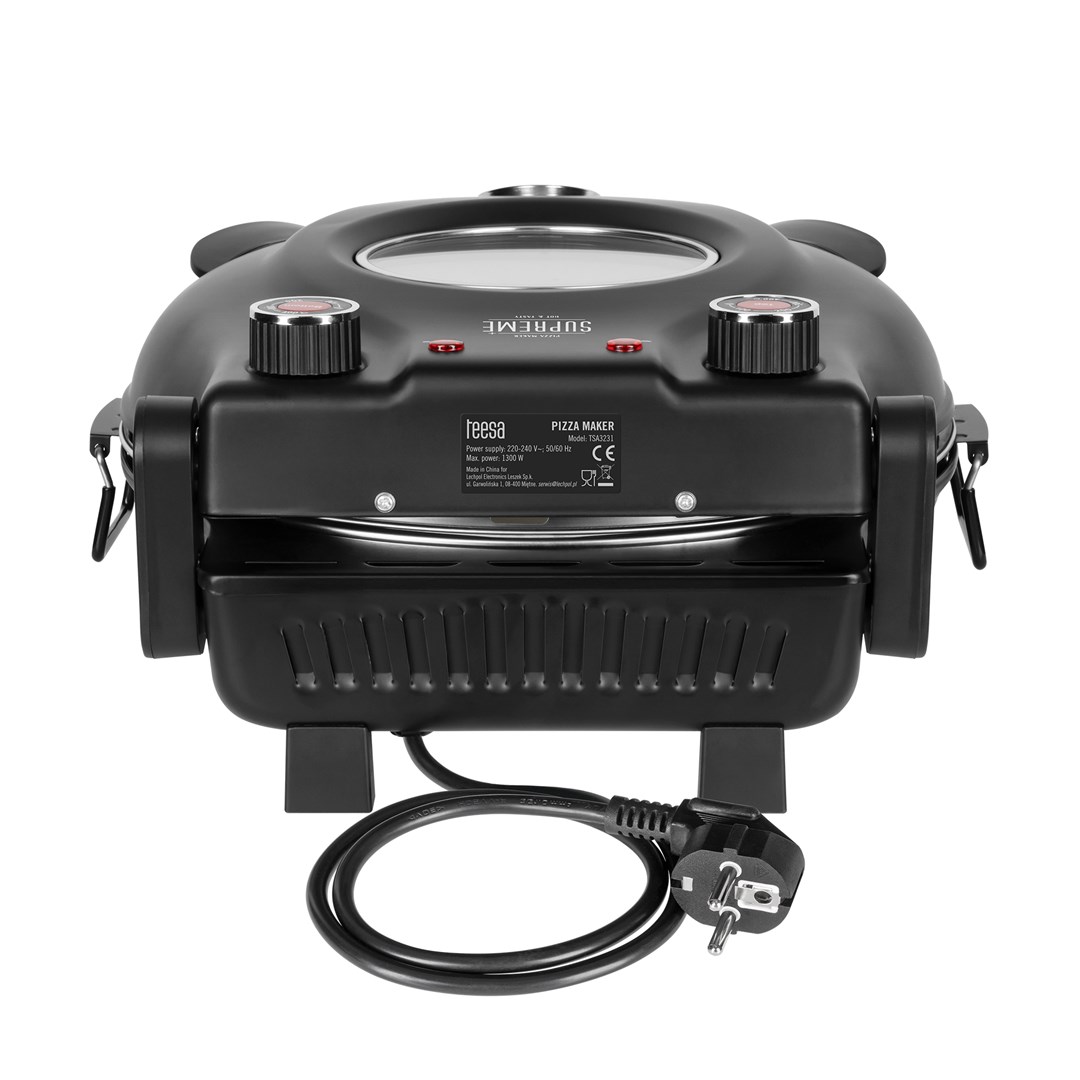 TEESA SUPREME pizza oven, 1200 W, 32 cm, window, removable stone - Afbeelding 3