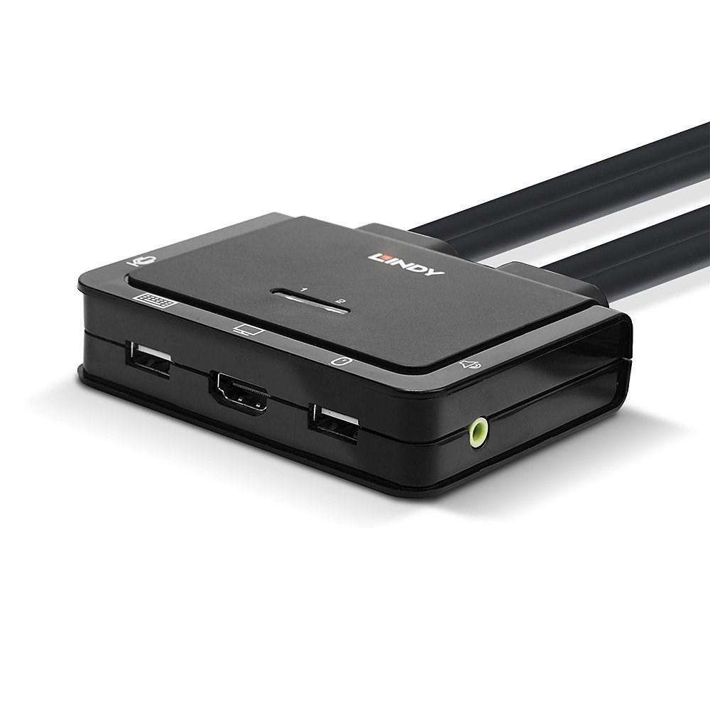 Lindy 2 Port HDMI 4K30, USB 2.0 and Audio Cable KVM Switch - Afbeelding 15